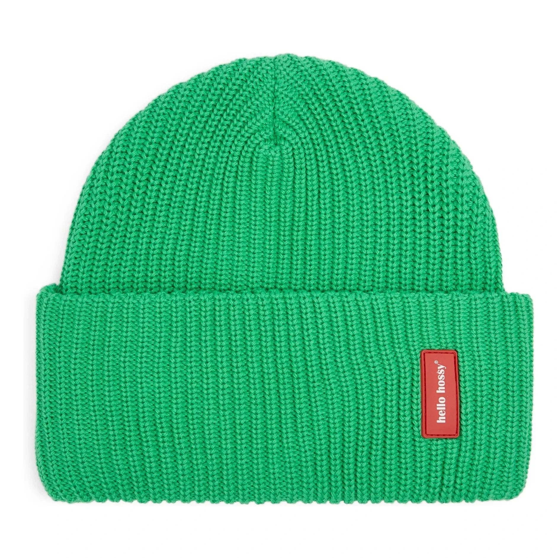 Hello Hossy - Gorro de algodón orgánico Flow | Verde fluorescente
