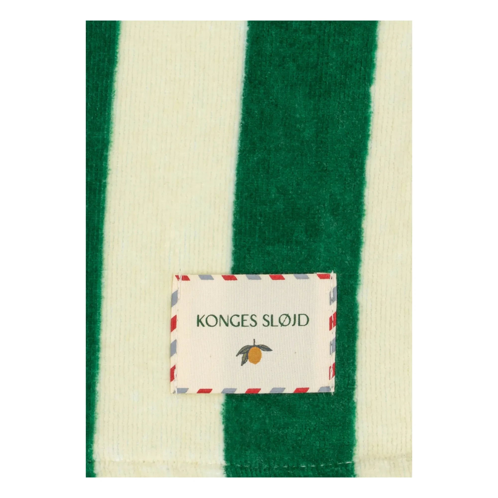Konges Sløjd - Toalla de playa de limón | Verde