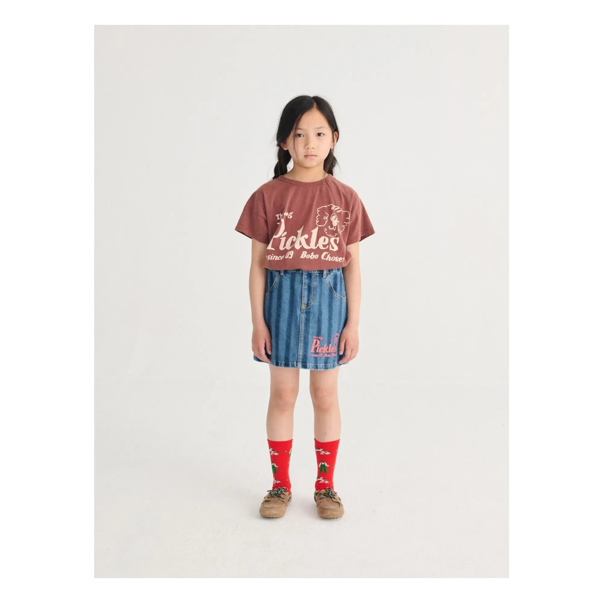 Bobo Choses - La camiseta de algodón orgánico Dog Pickles | Marrón