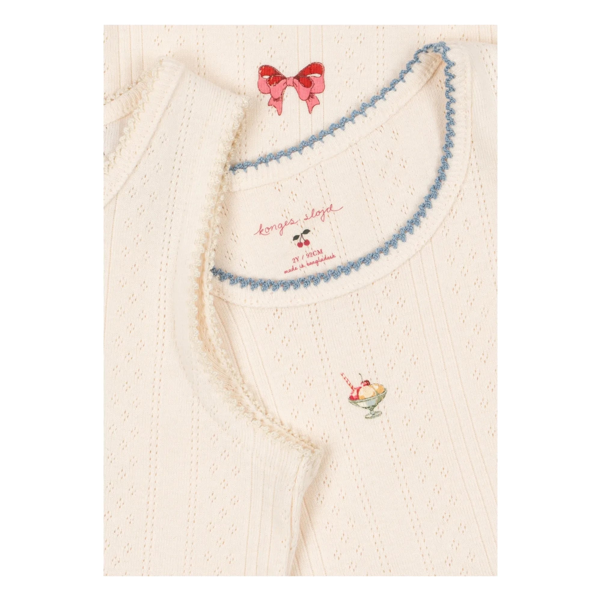 Konges Sløjd - Set de 3 camisetas de tirantes de algodón orgánico Minna | Crudo