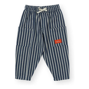Goldie + Ace - Pantalones a Rayas | Azul Marino