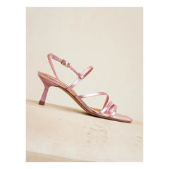 Bobbies - Sandalias de piel laminada Alix | Rosa
