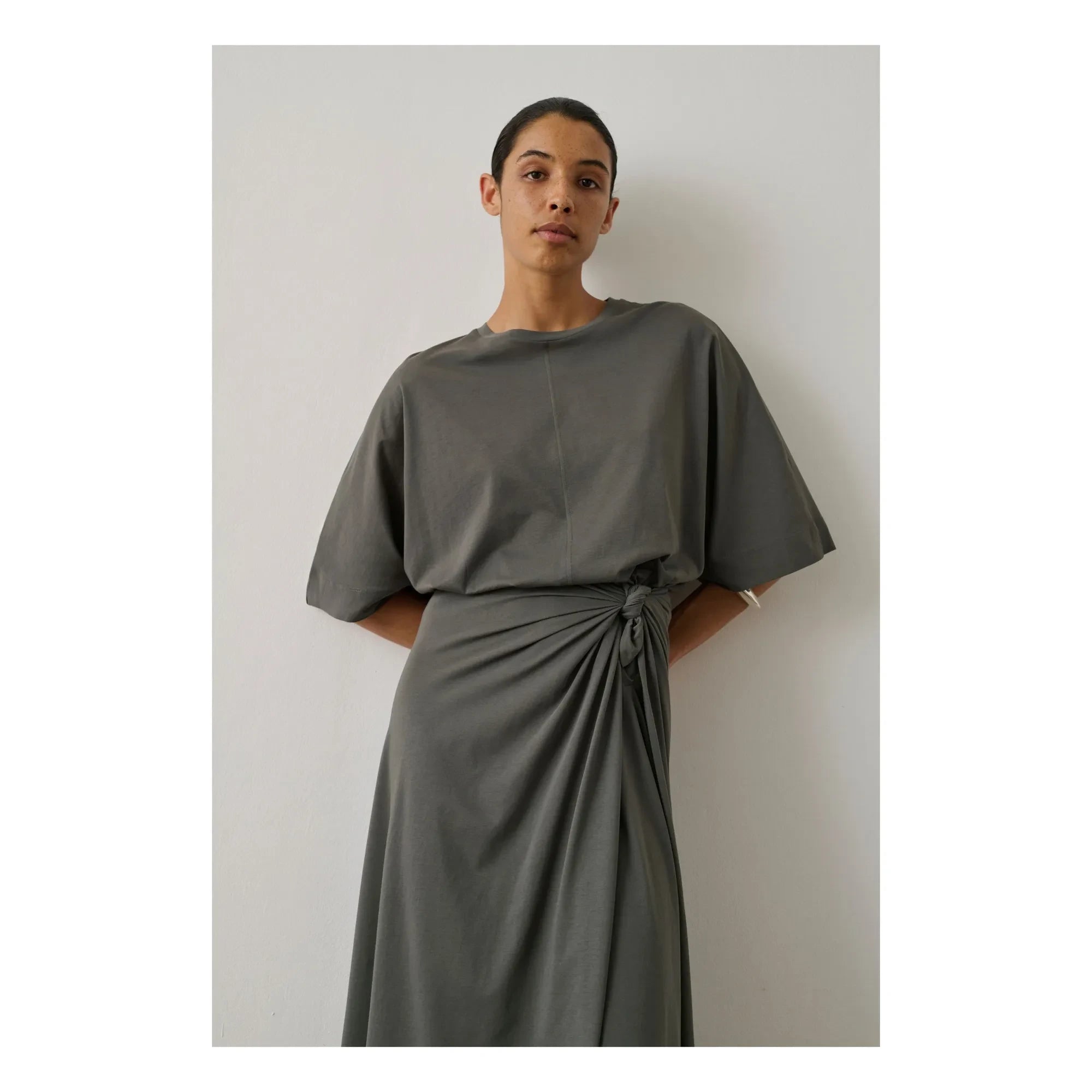 Soeur - Falda de algodón Goa | Gris oscuro