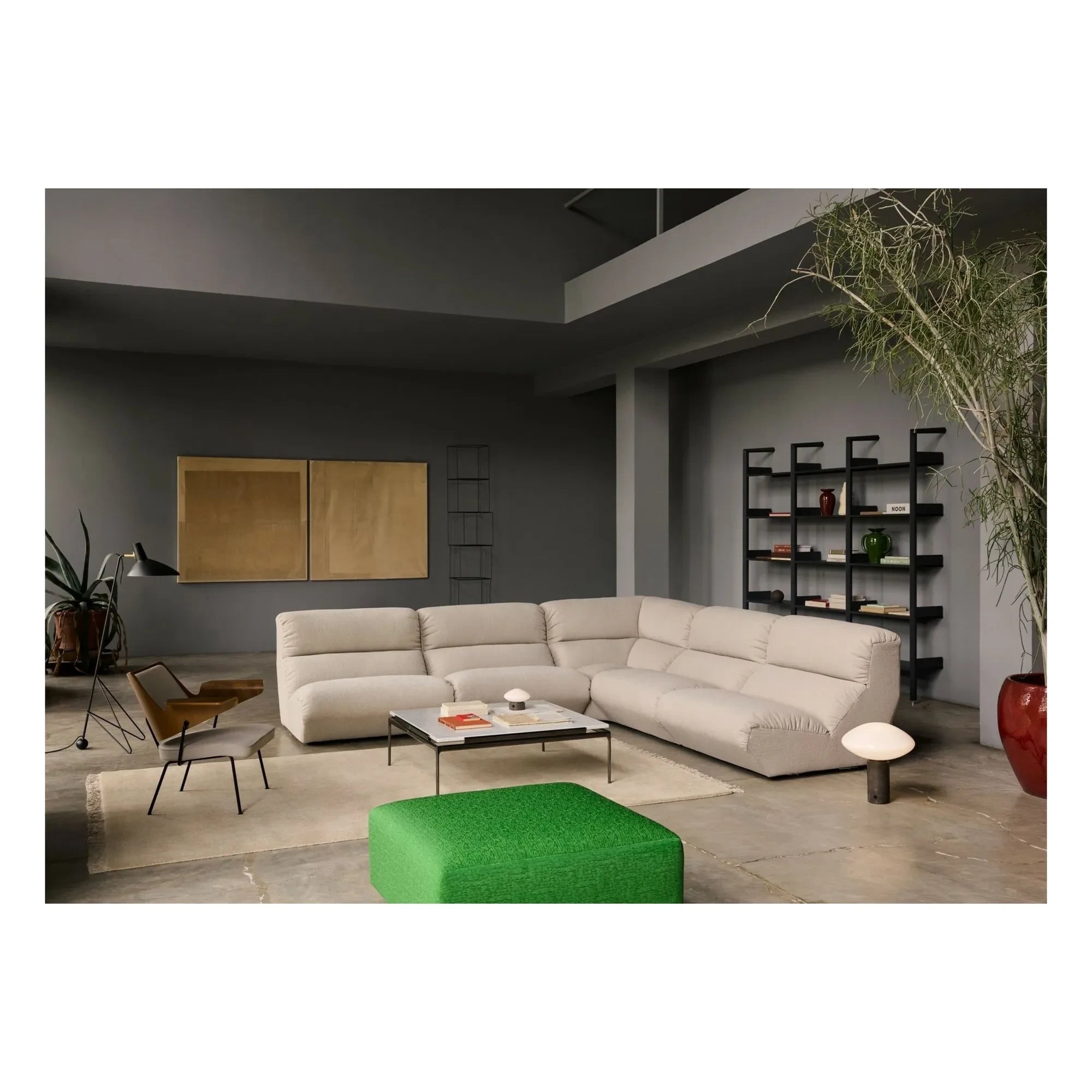 & Tradition - Hi Lo AV55 Módulo de esquina del sofá modular | Beige