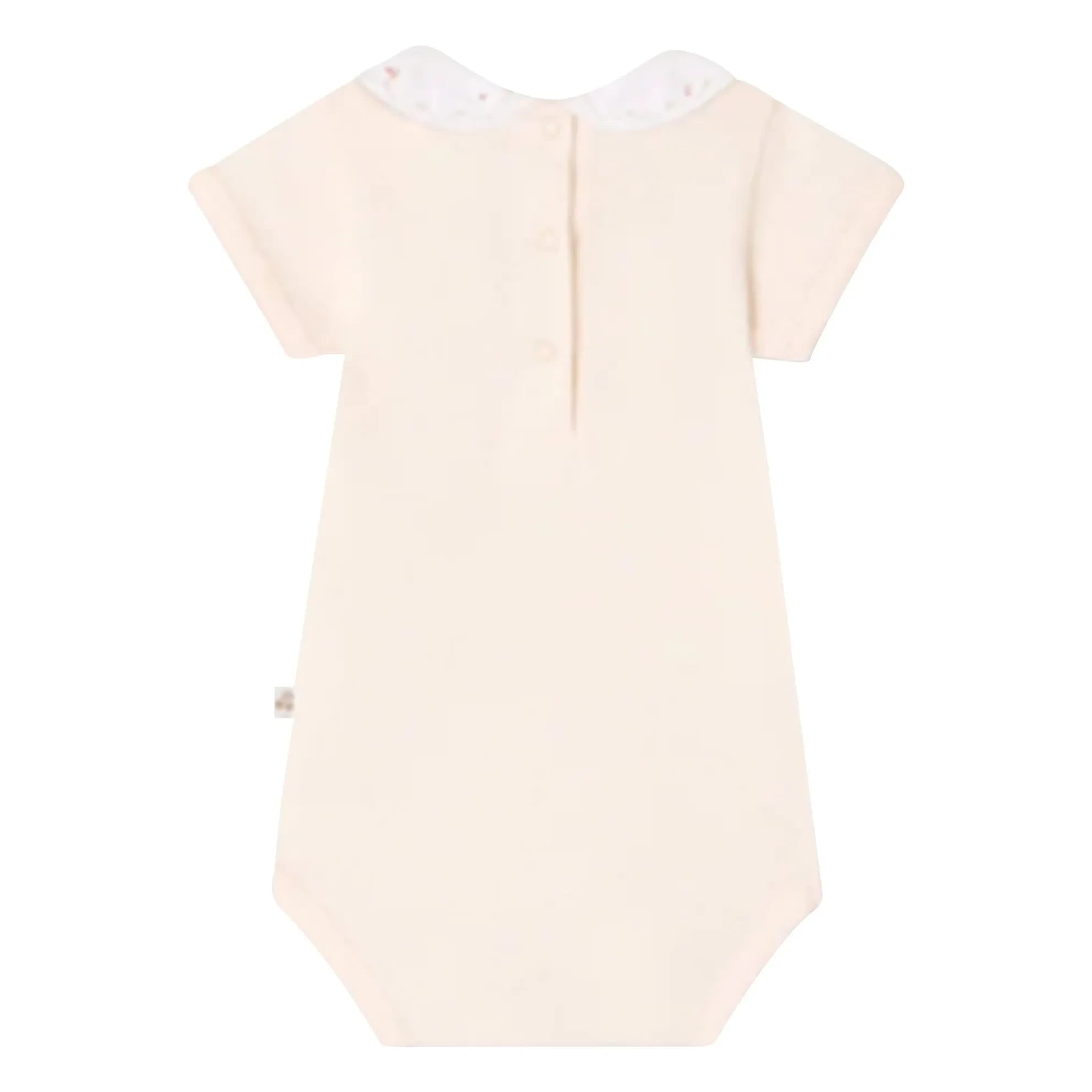Bonpoint - Body de cisne de algodón orgánico | Rosa empolvado