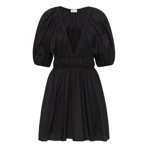 Matteau - Minivestido fruncido Shired | Negro