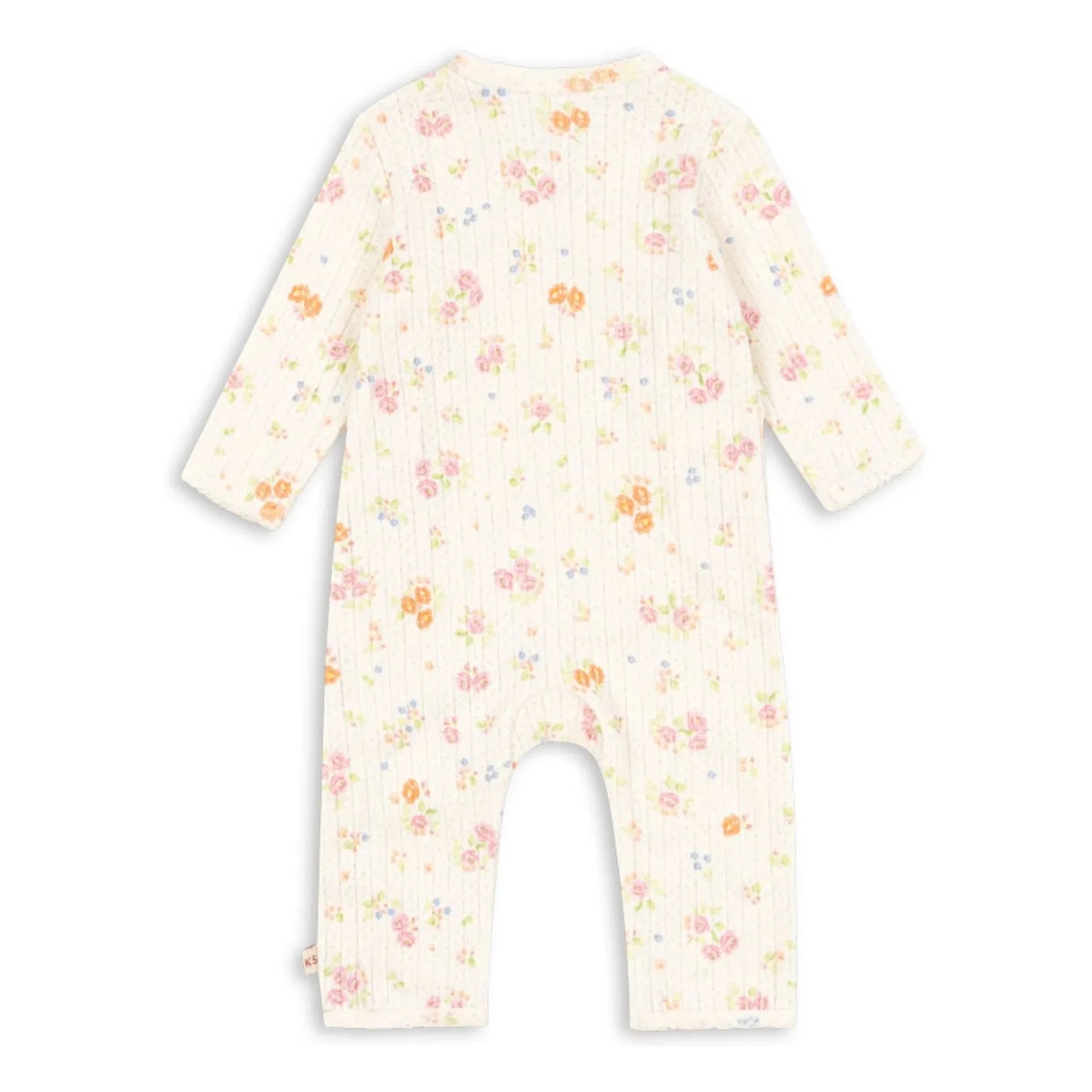 Konges Sløjd - Peto de pana de algodón orgánico con estampado floral Minnie | Crudo