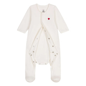 Petit Bateau - Pijama de zorro de algodón orgánico | Crudo