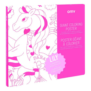 Omy - Póster colorido Lily | Rosa