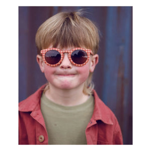 Grech & Co - Gafas de sol de fibra natural polarizadas de vichy clásico | Rojo pálido