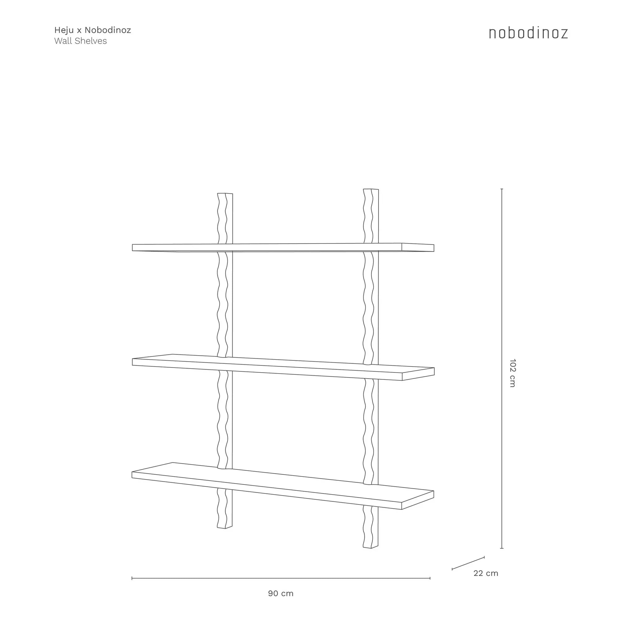 Nobodinoz - Estante de pared Nobodinoz x Heju