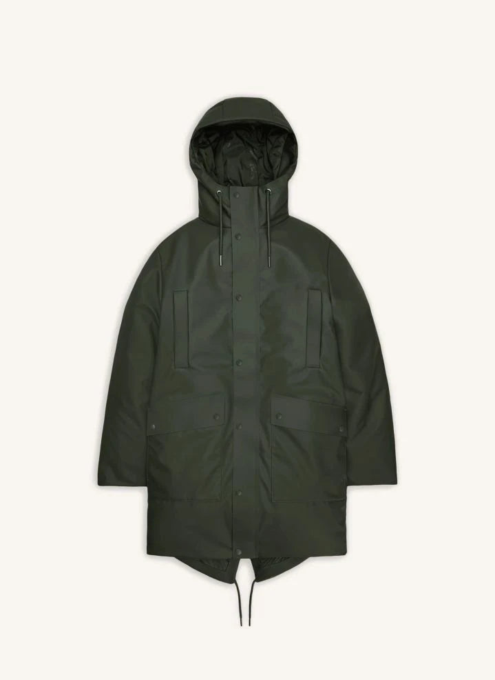 Rains - Parka Largo Nome W3T3 | Verde oscuro