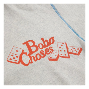 Bobo Choses - Sudadera Dice Bobo Choses Algodón Orgánico | Gris jaspeado
