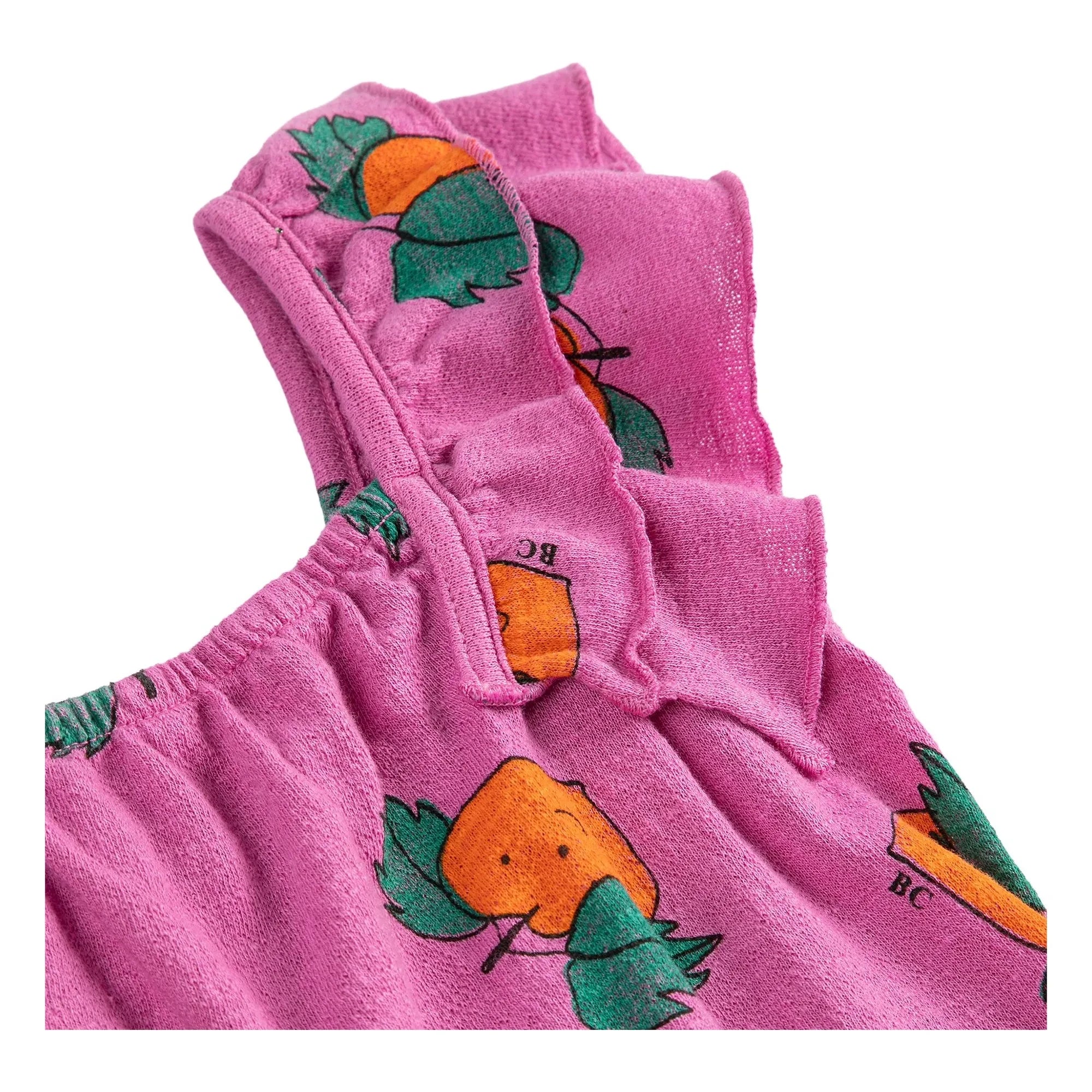 Bobo Choses - Vestido naranja con volantes de algodón orgánico | Púrpura