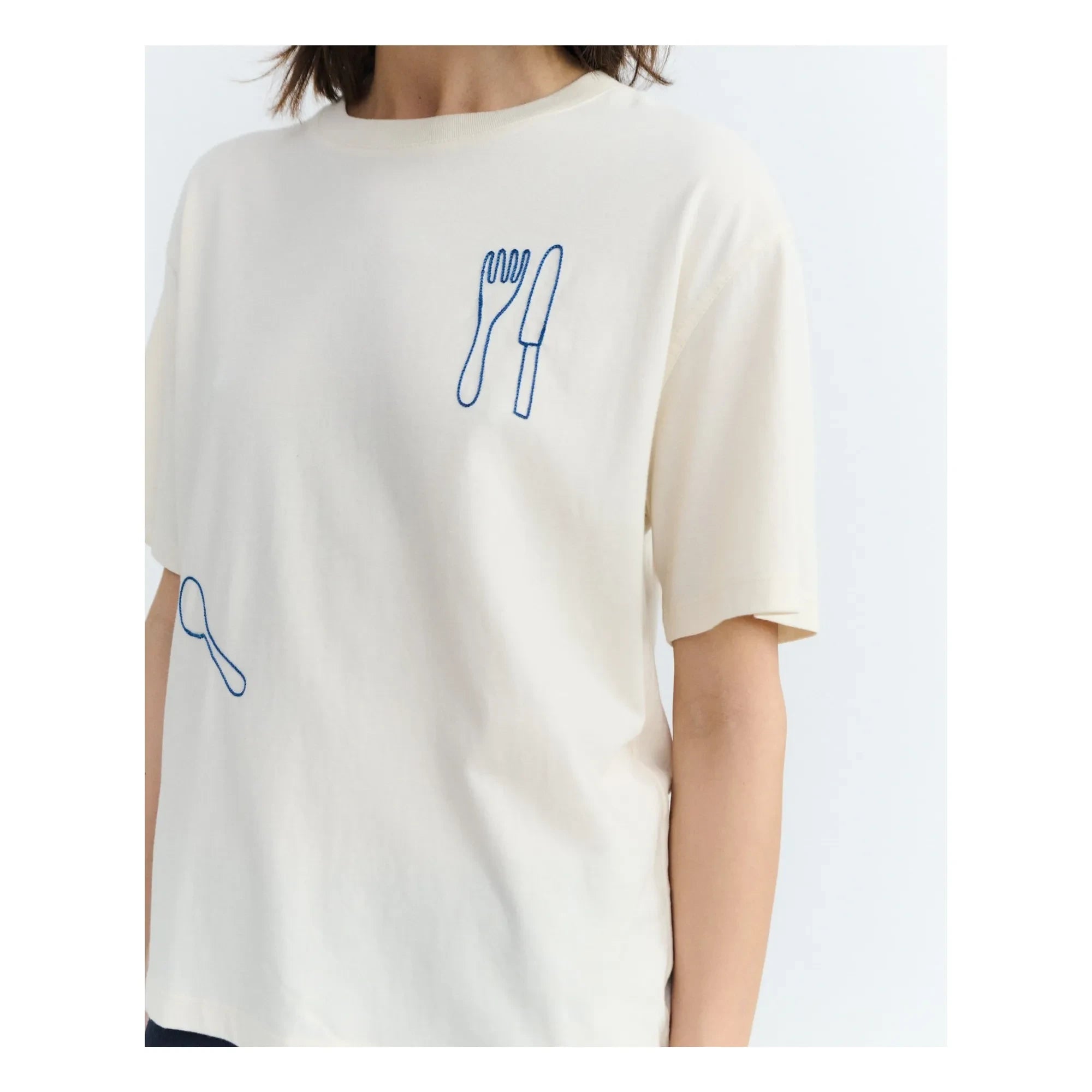 Thinking Mu - Lucia camiseta de algodón orgánico | Crudo