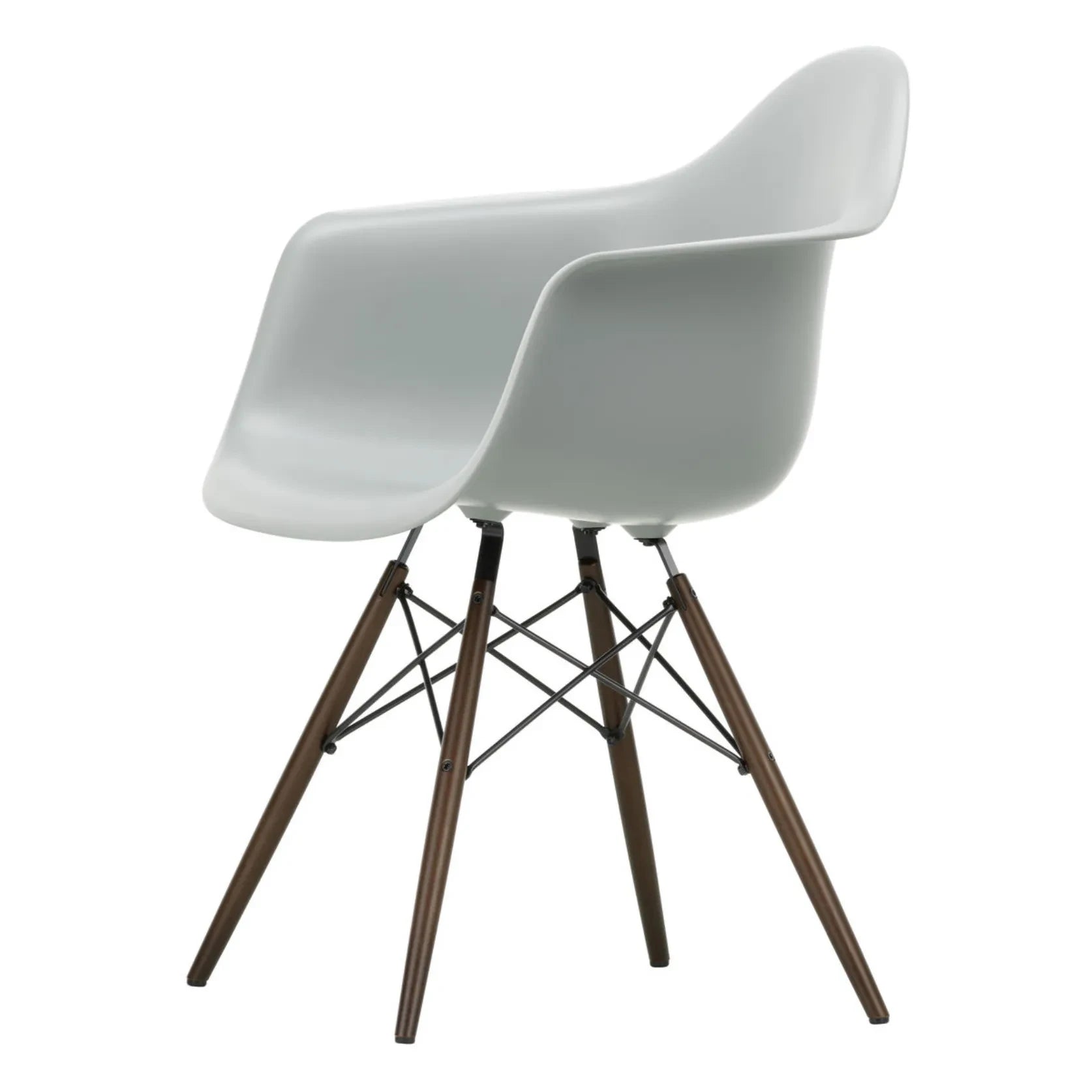 Vitra - Silla DAW - base de arce - Charles & Ray Eames | Gris claro