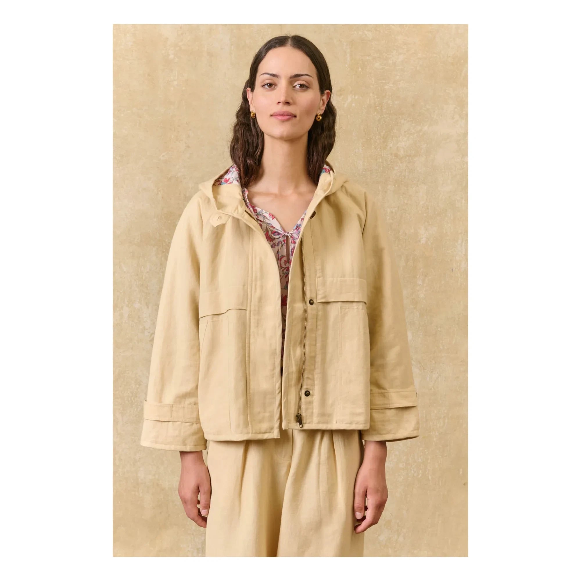 Louise Misha - Chaqueta de cadena y algodón Bertille | Marfil