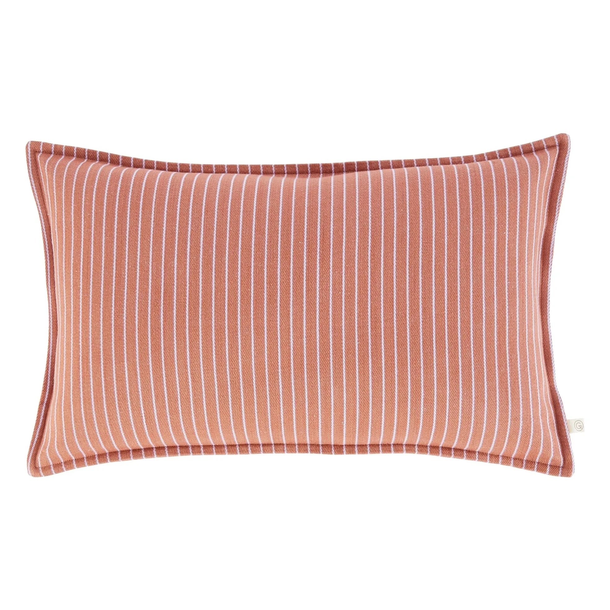 Gabrielle Paris - Funda de almohada a rayas color lila | Rosa