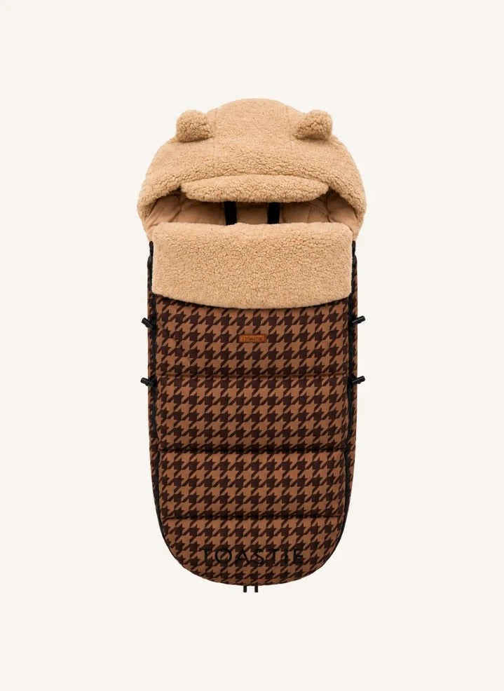 Töastie - Zuecos de diseño de pata de gallo hechos de fibras recicladas | Marrón