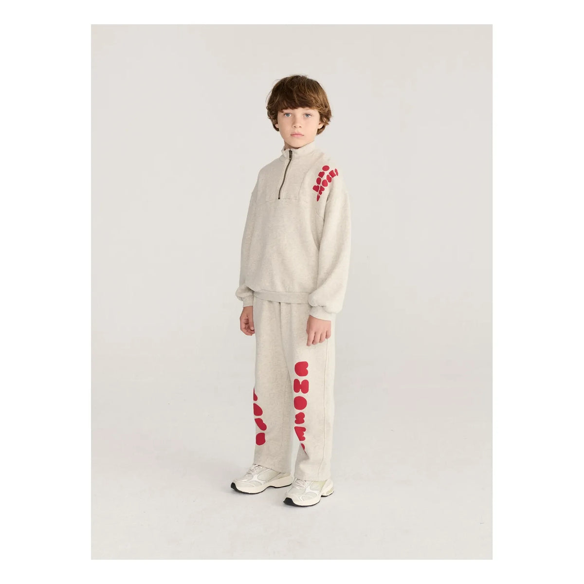 Bobo Choses - Organik Pamuklu Bobo Bol Jogger Pantolon | Heather grey