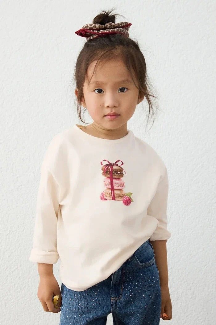 Blusa de manga larga de algodón para niños Mayoral