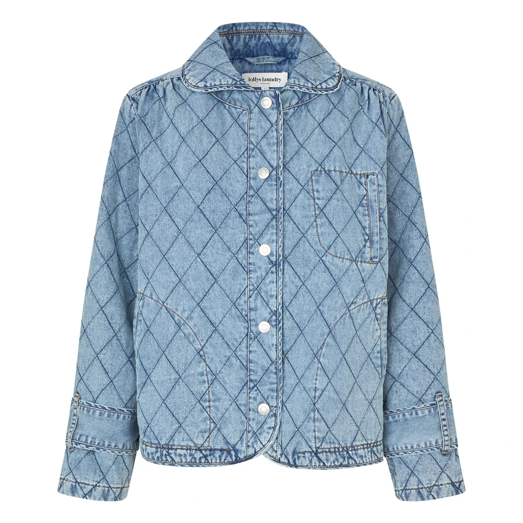 Lollys Laundry - Chaqueta de algodón acolchada Viola | Azul vaquero