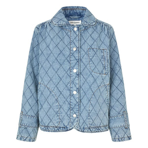 Lollys Laundry - Chaqueta de algodón acolchada Viola | Azul vaquero
