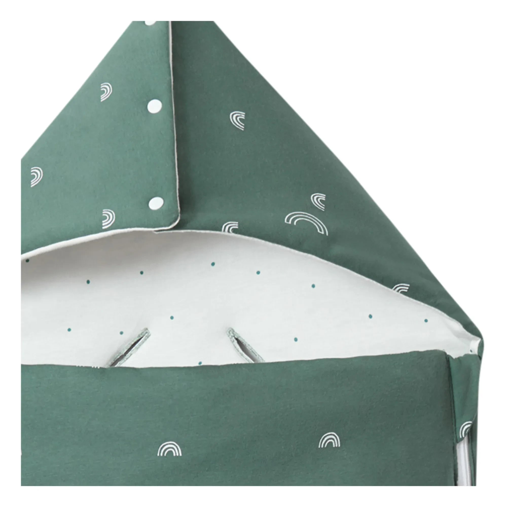Les Petites Billes - Nido para bebé reversible multitemporada | Verde