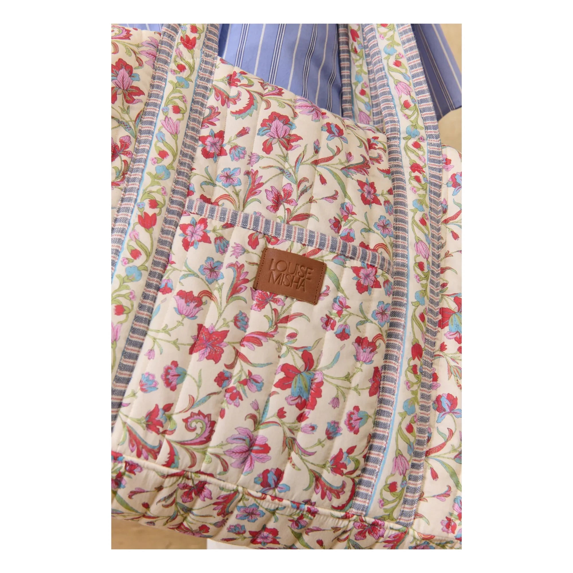 Louise Misha - Bolso 36h Bilbao de algodón orgánico | Crema