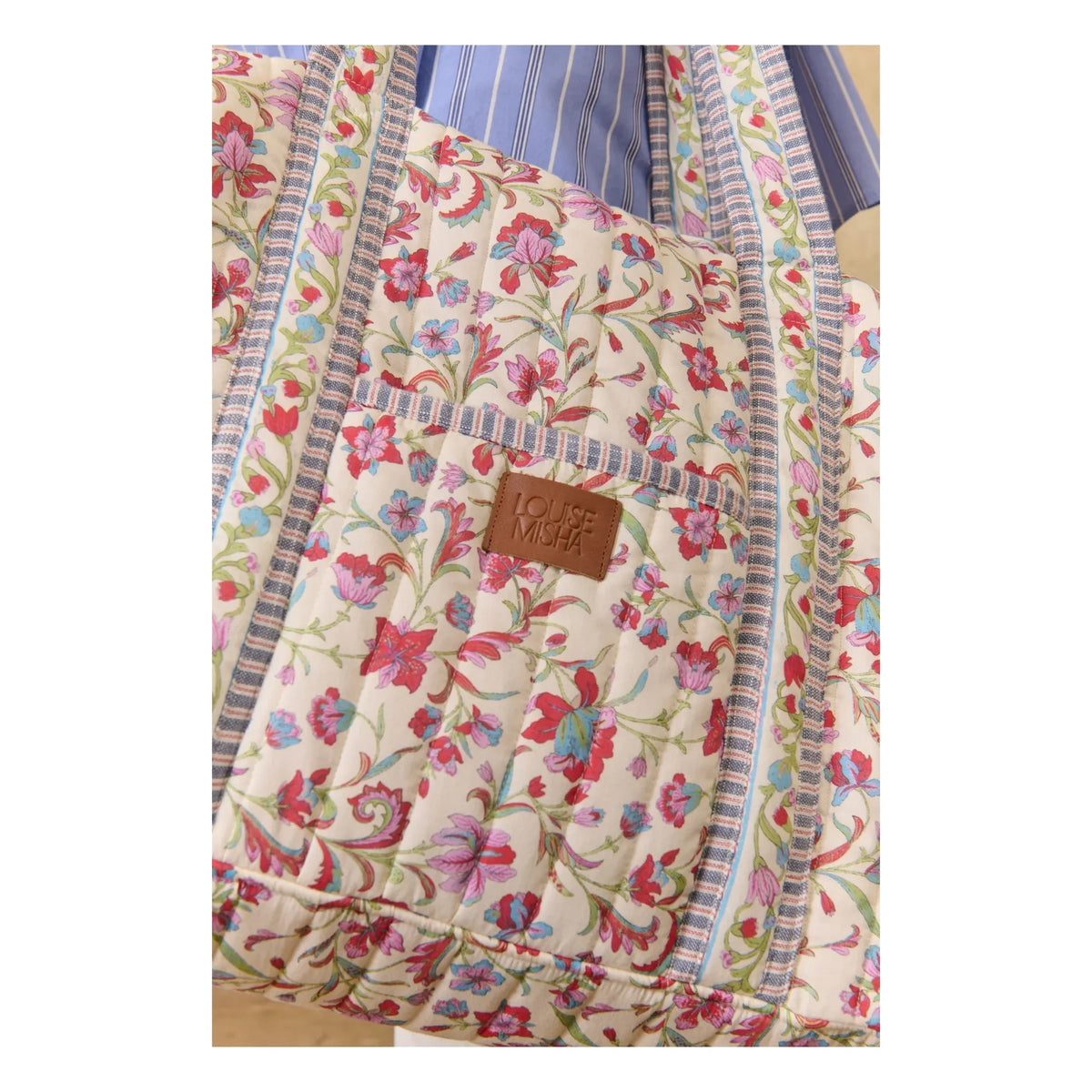 Louise Misha - Bolso 36h Bilbao de algodón orgánico | Crema