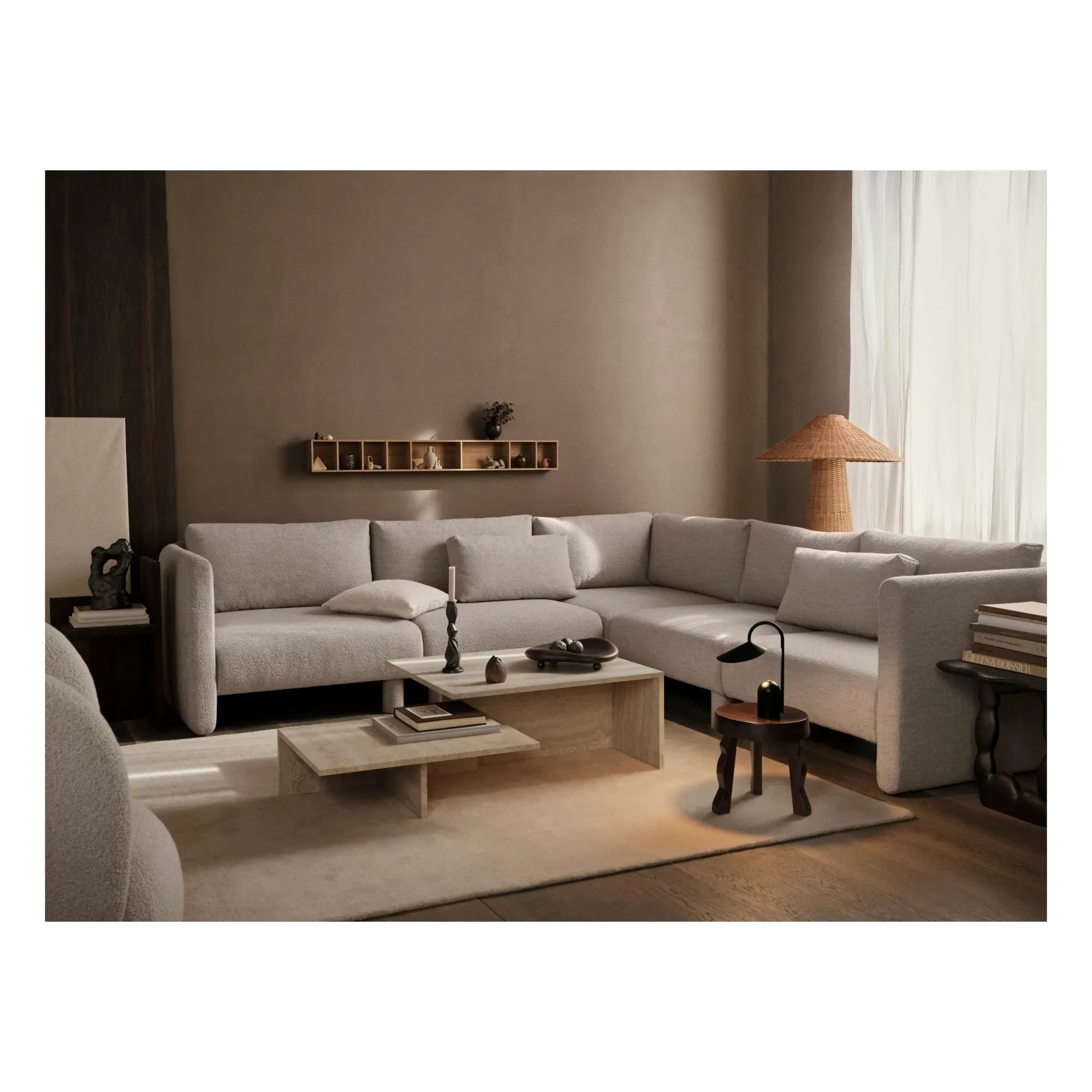Ferm Living - Sofá modular Dase Bouclé | Beige