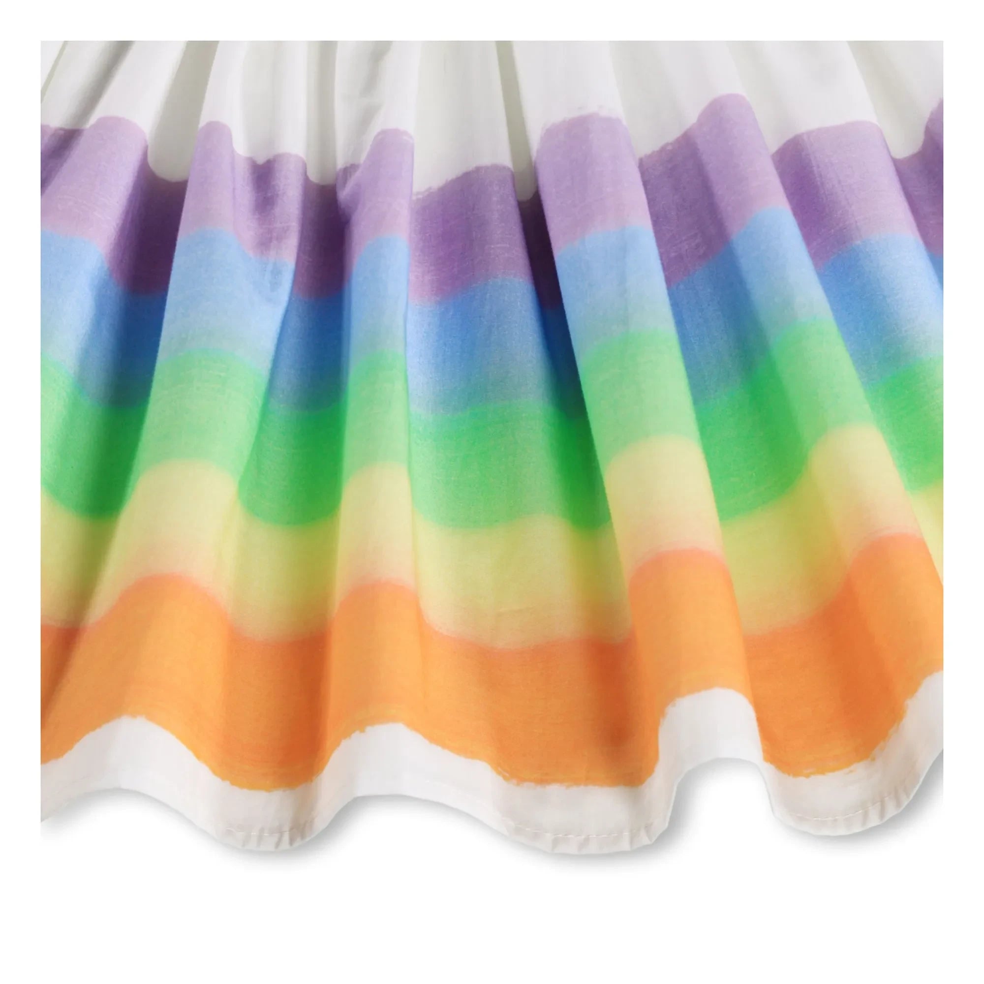 Molo - Vestido de algodón orgánico Cissa Rainbow | Blanco