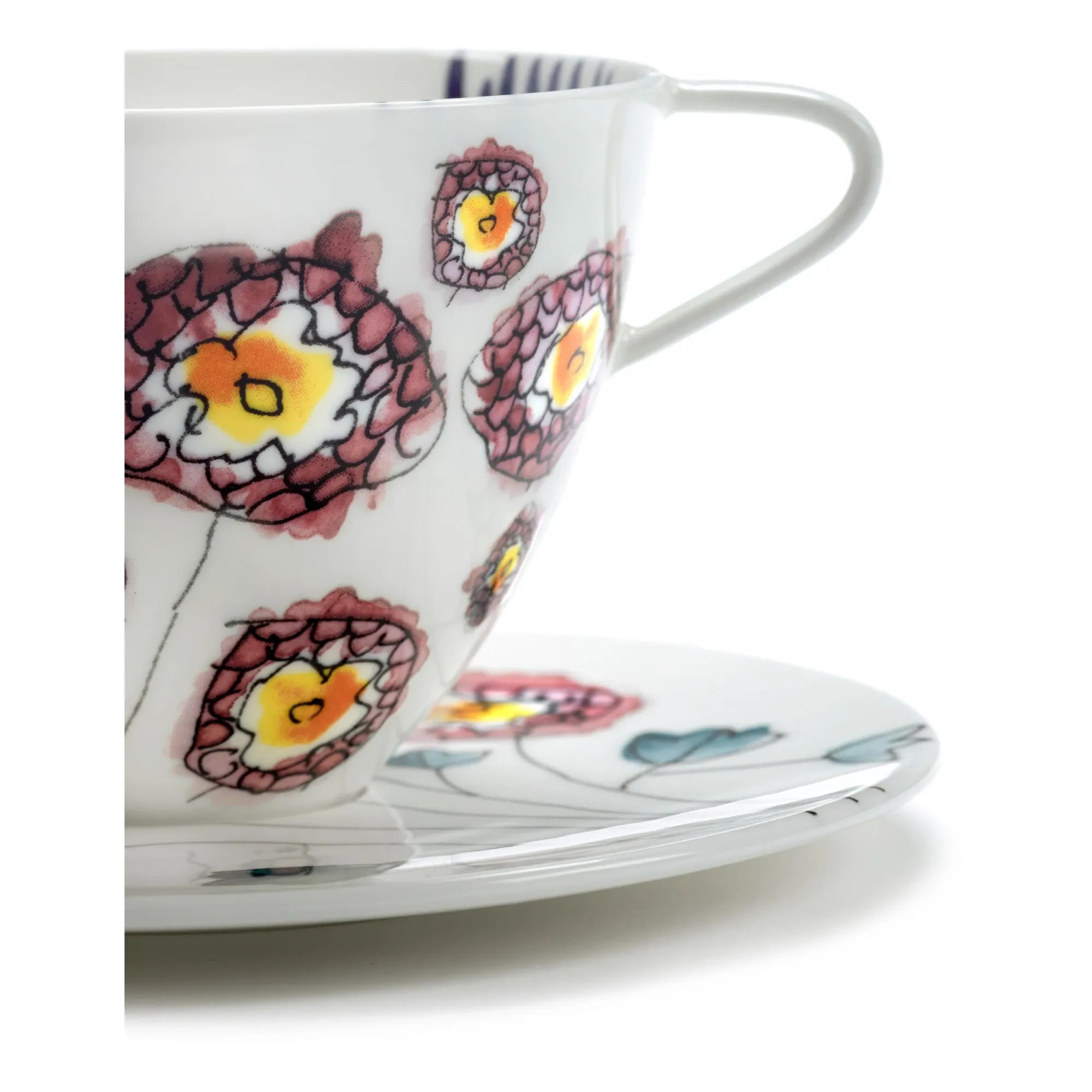 Serax - Taza de café y platillo Anemone, Serax for Marni - Set de 2 | Leche