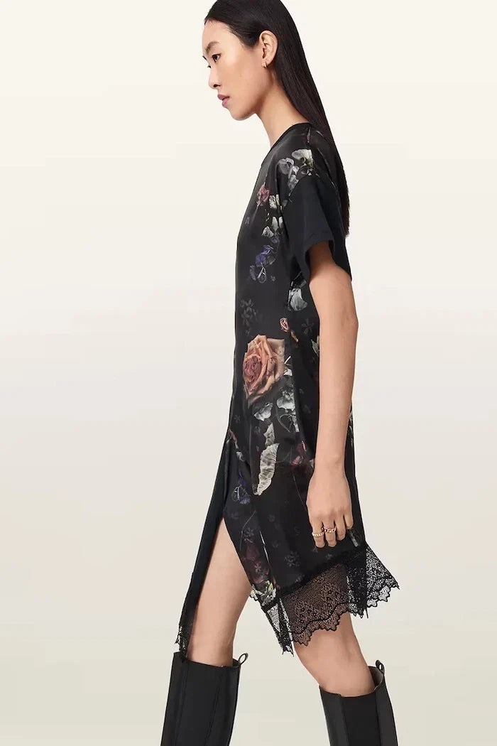 Vestido asimétrico de encaje LACE Lana de AllSaints