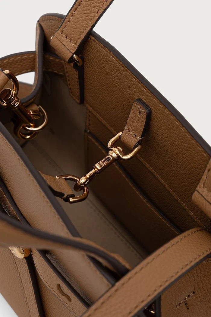 Bolso bandolera de piel Tory Burch Romy Small Bauletto para mujer