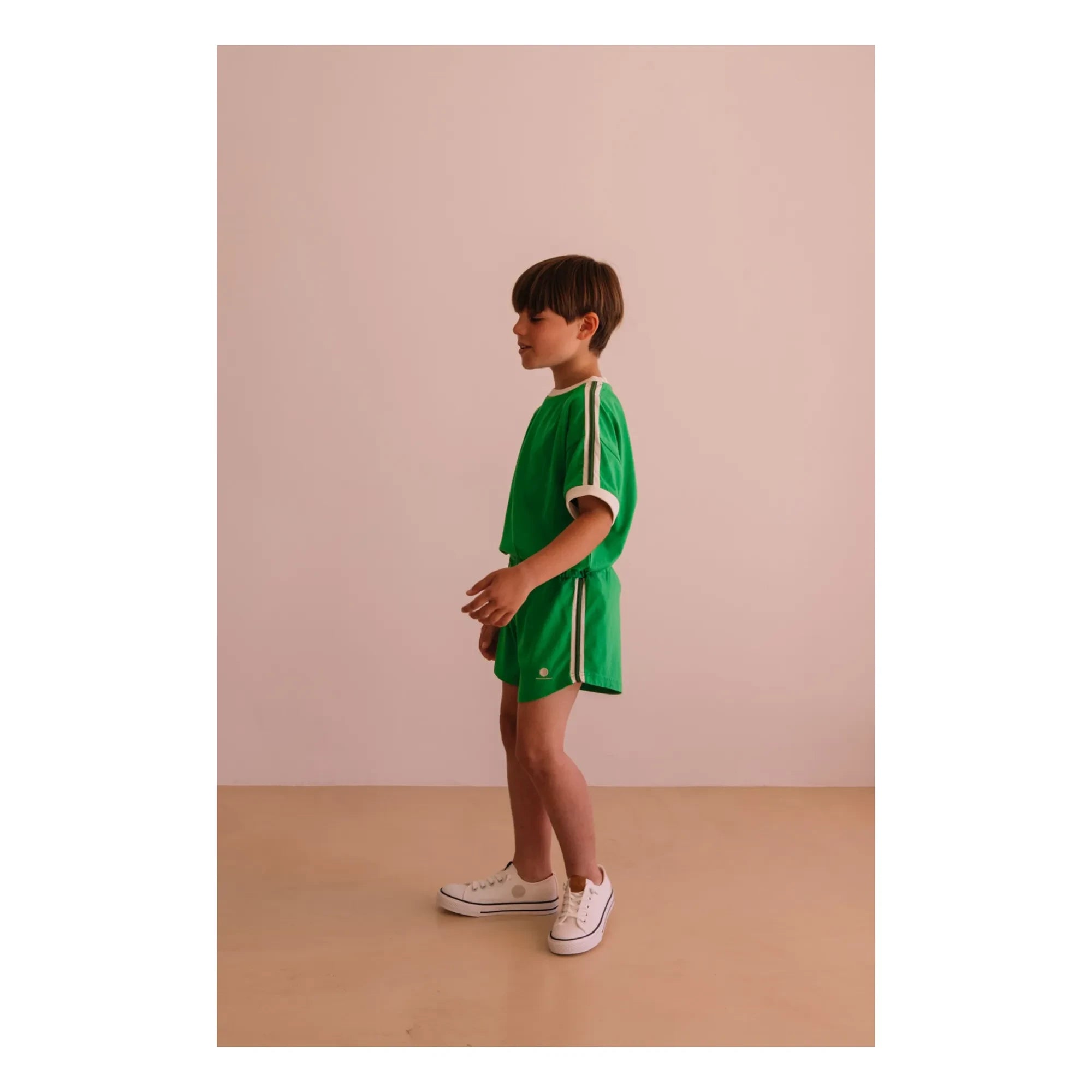 We Are Kids - Taylor Camiseta de Algodón Orgánico Contraste | Meadow Green