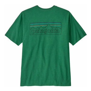 Patagonia - Camiseta P-6 Logo Responsibili Fibras recicladas | Verde cromo