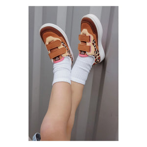 Hello Hossy - Zapatillas Leopard Scratch | Crema