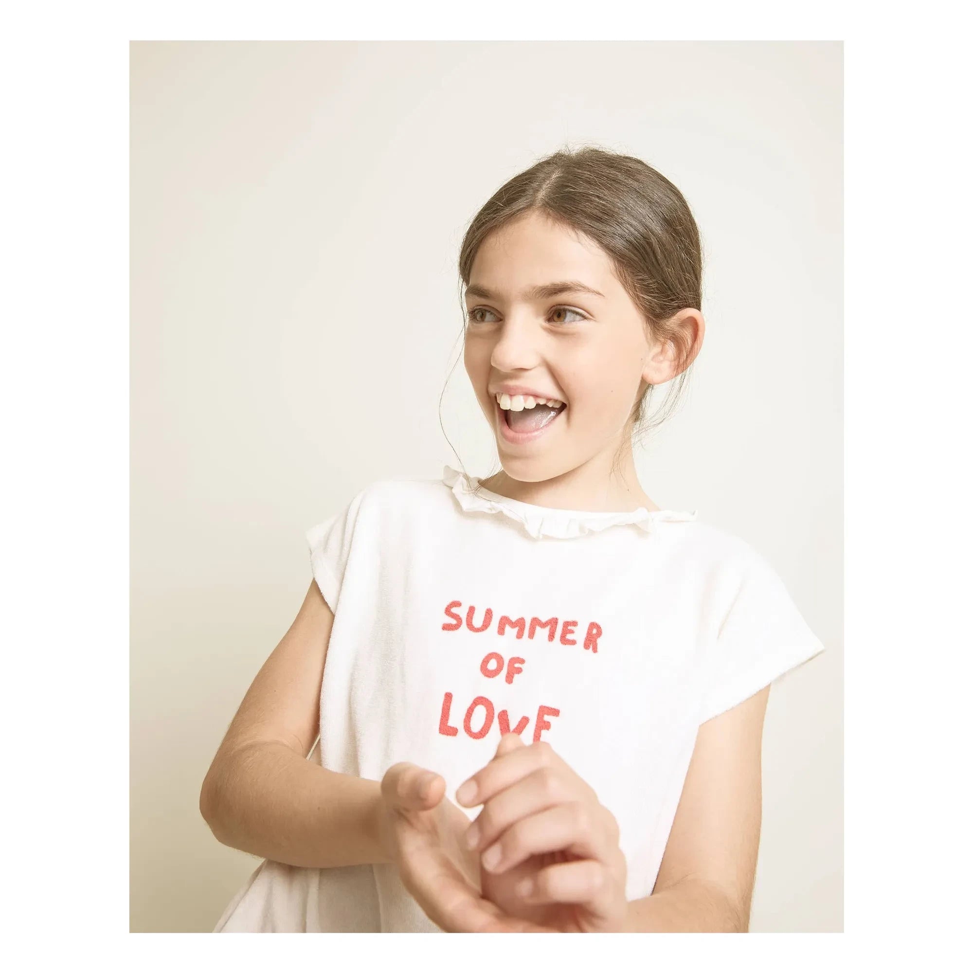 Búho - Camiseta Terry de volantes Summer Of Love | Crudo