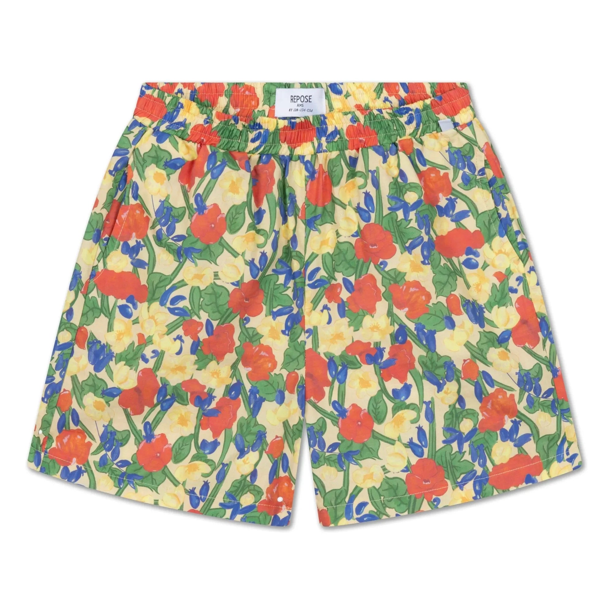 Repose AMS - Feuri Shorts Elásticos en la Cintura de Algodón Orgánico | Amarillo pálido