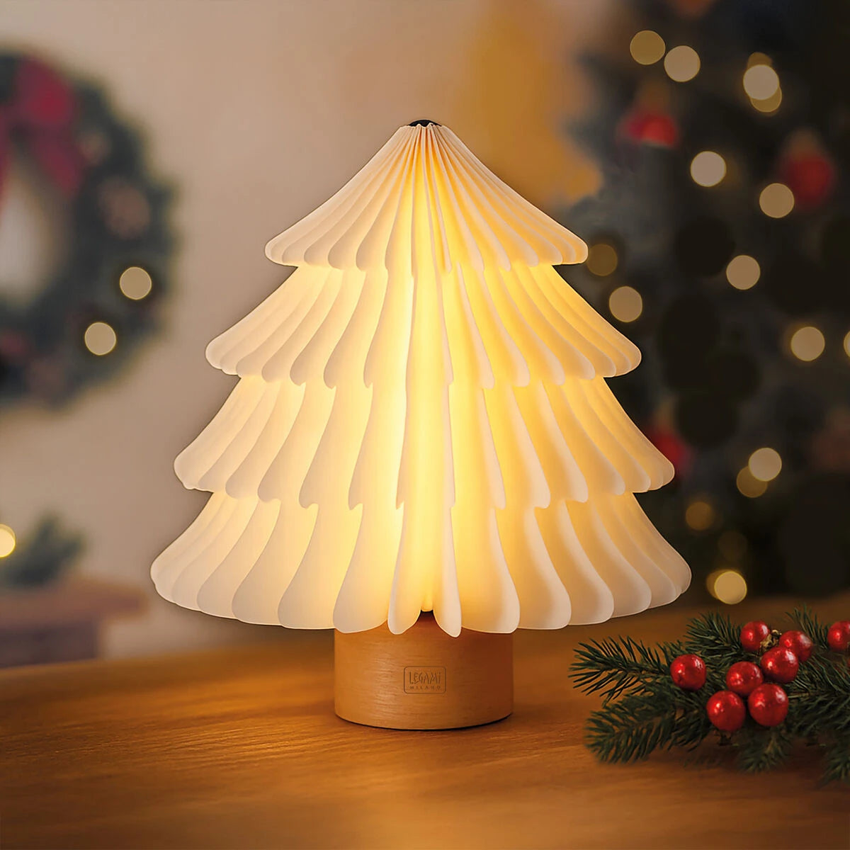 Legami - Árbol de Navidad Plegable Iluminado - Sentir Magia