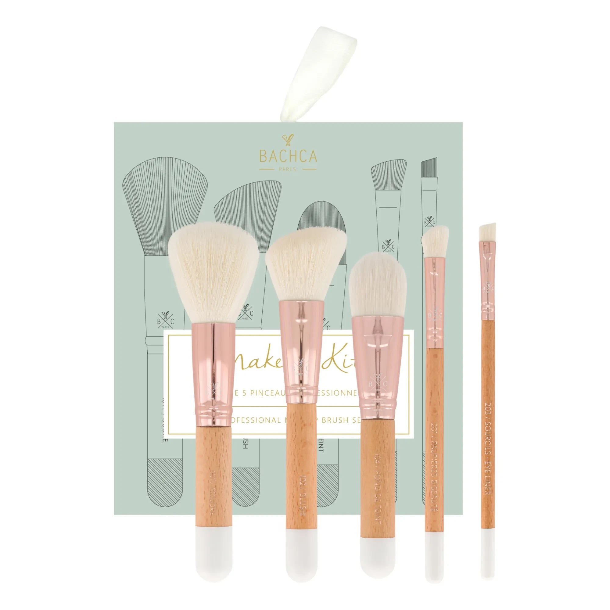 Bachca - Set de brochas de madera