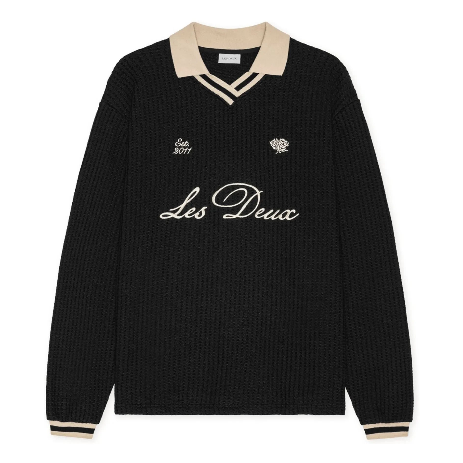 Les Deux - Polo Waffle Football | Negro