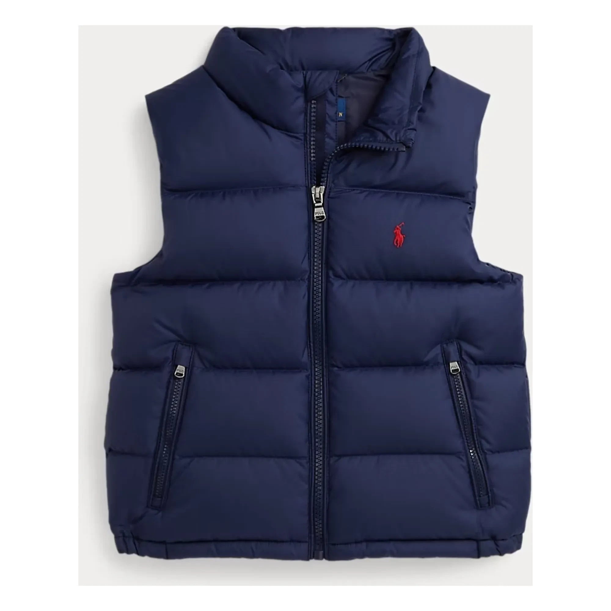 Ralph Lauren - Chaleco acolchado sin mangas con logo de fibras recicladas | Azul marino