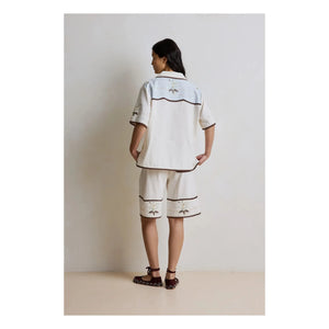 Hod - Barny Pantalón corto bermuda de algodón | Crema