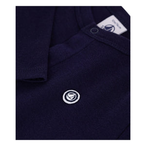 Petit Bateau - Cárdigan de algodón orgánico | Azul noche