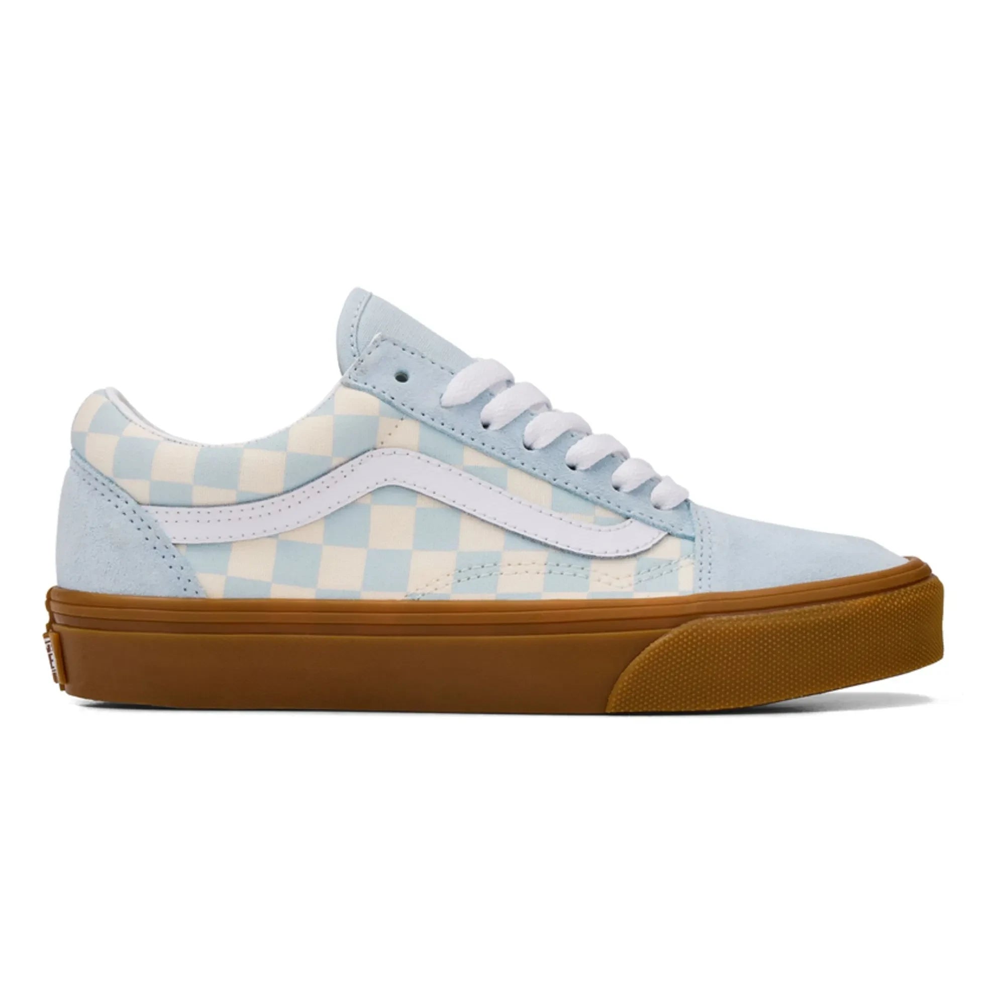 Vans - Cordones de zapatillas Old Skool Gum Check | Azul claro