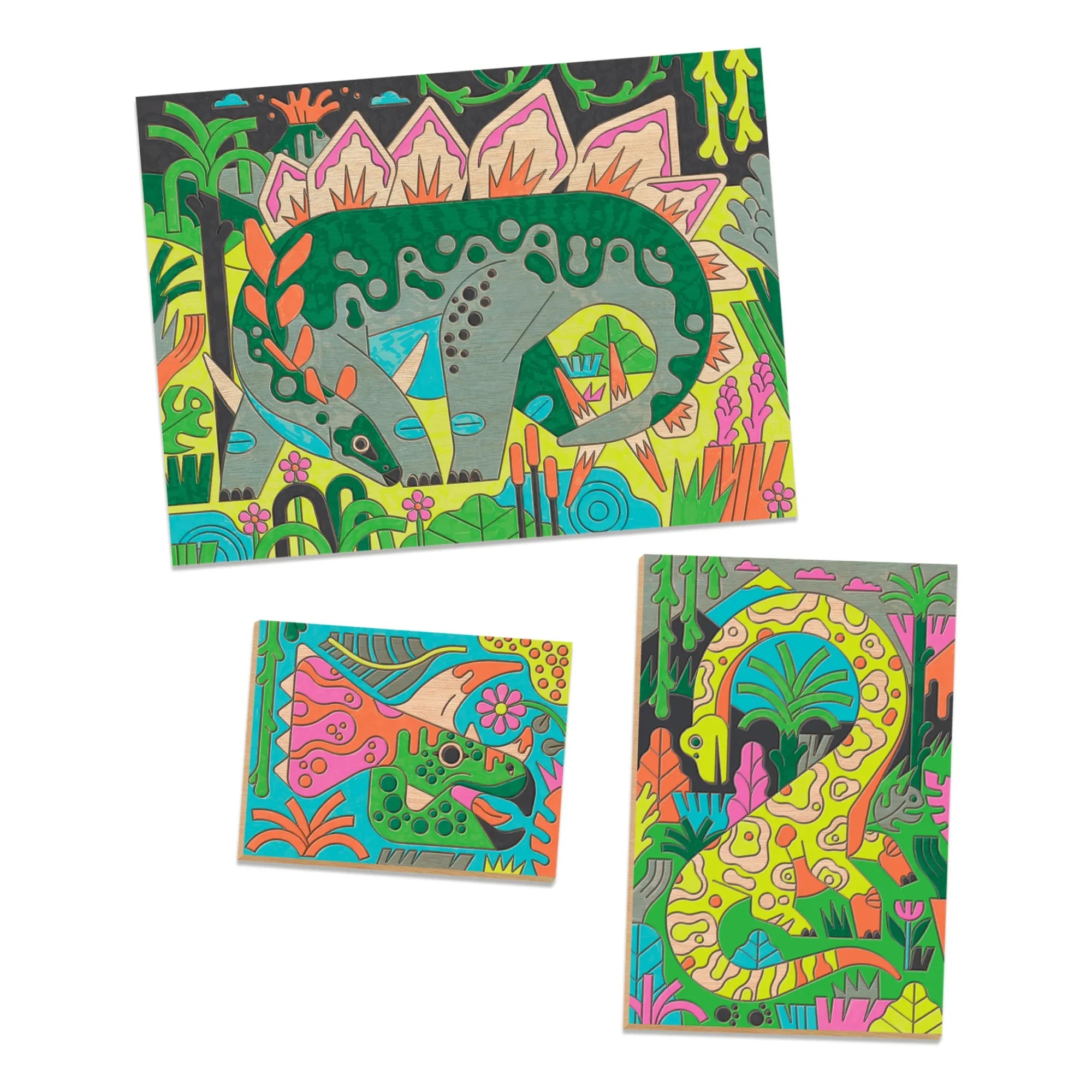 Djeco - Libro para colorear el mundo de los dinosaurios
