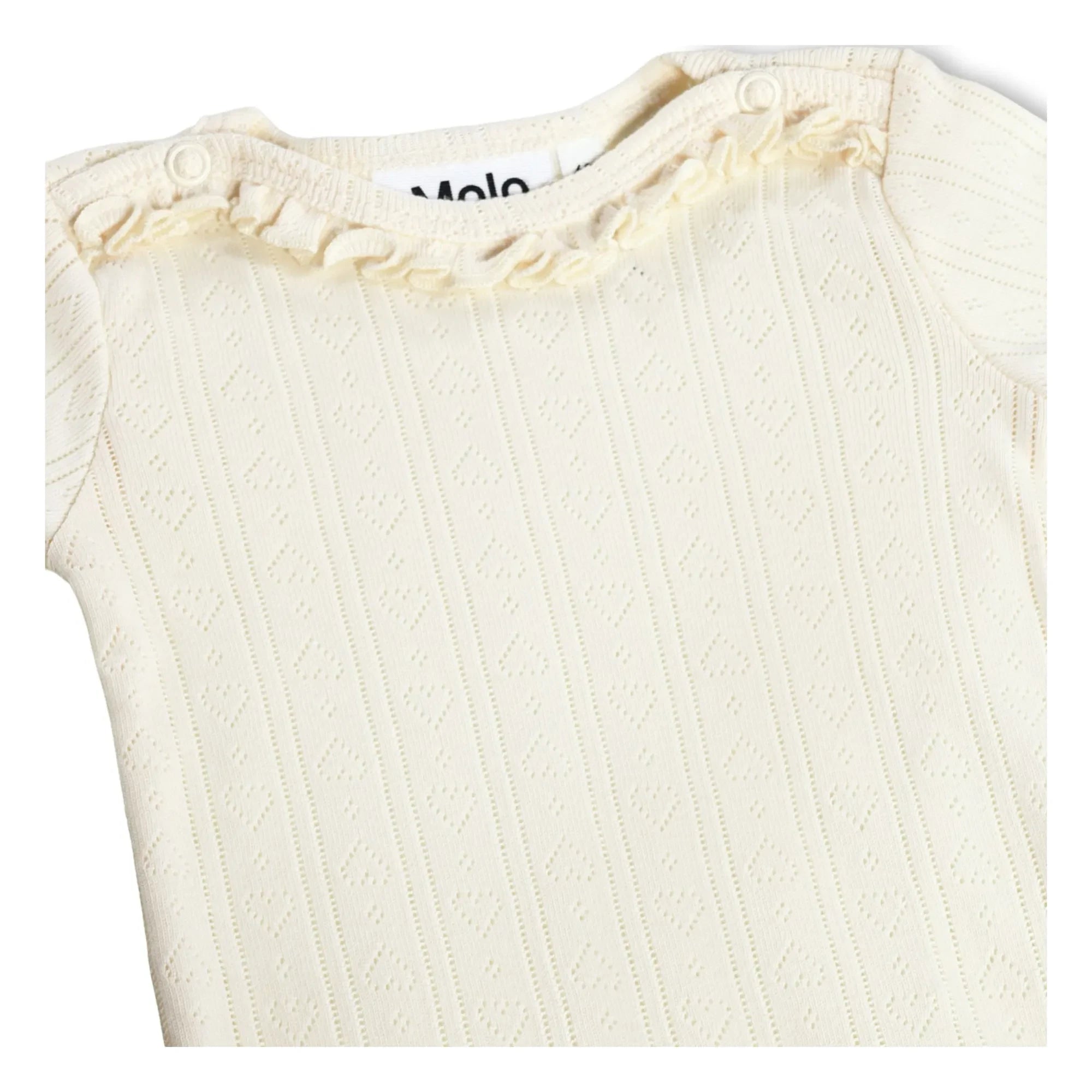 Molo - Foss Body Hearts Algodón Orgánico | Marfil