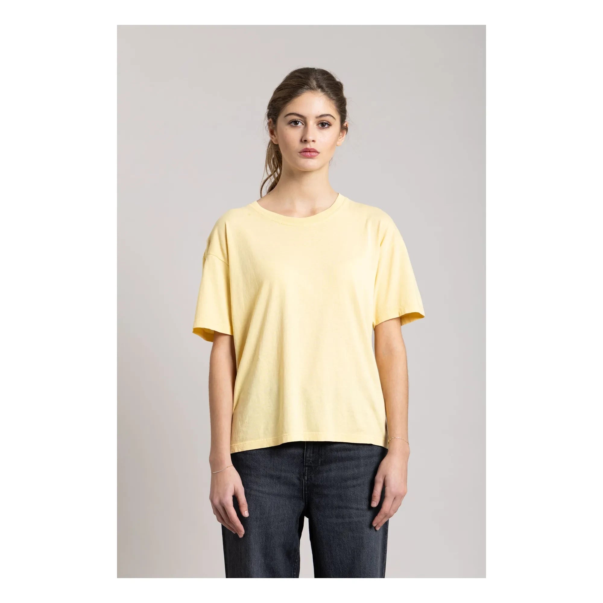 Smallable Mujer - Hana Camiseta de algodón orgánico | Amarillo pálido